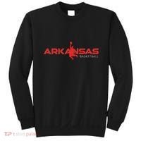 State Of Arkansas Basketball Fan Souvenir Dunking Silhouette Sweatshirt thumb 0