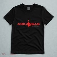State Of Arkansas Basketball Fan Souvenir Dunking Silhouette T-Shirt thumb 5