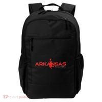 State Of Arkansas Basketball Fan Souvenir Dunking Silhouette Backpack thumb 0