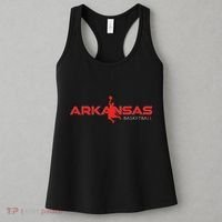 State Of Arkansas Basketball Fan Souvenir Dunking Silhouette Women's Tank Top thumb 3