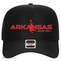 State Of Arkansas Basketball Fan Souvenir Dunking Silhouette Hat thumb 0