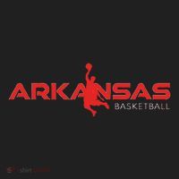 State Of Arkansas Basketball Fan Souvenir Dunking Silhouette Golf Towel thumb 3