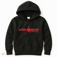State Of Arkansas Basketball Fan Souvenir Dunking Silhouette Kids Hoodie thumb 0
