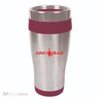 State Of Arkansas Basketball Fan Souvenir Dunking Silhouette 16oz Travel Tumbler thumb 0