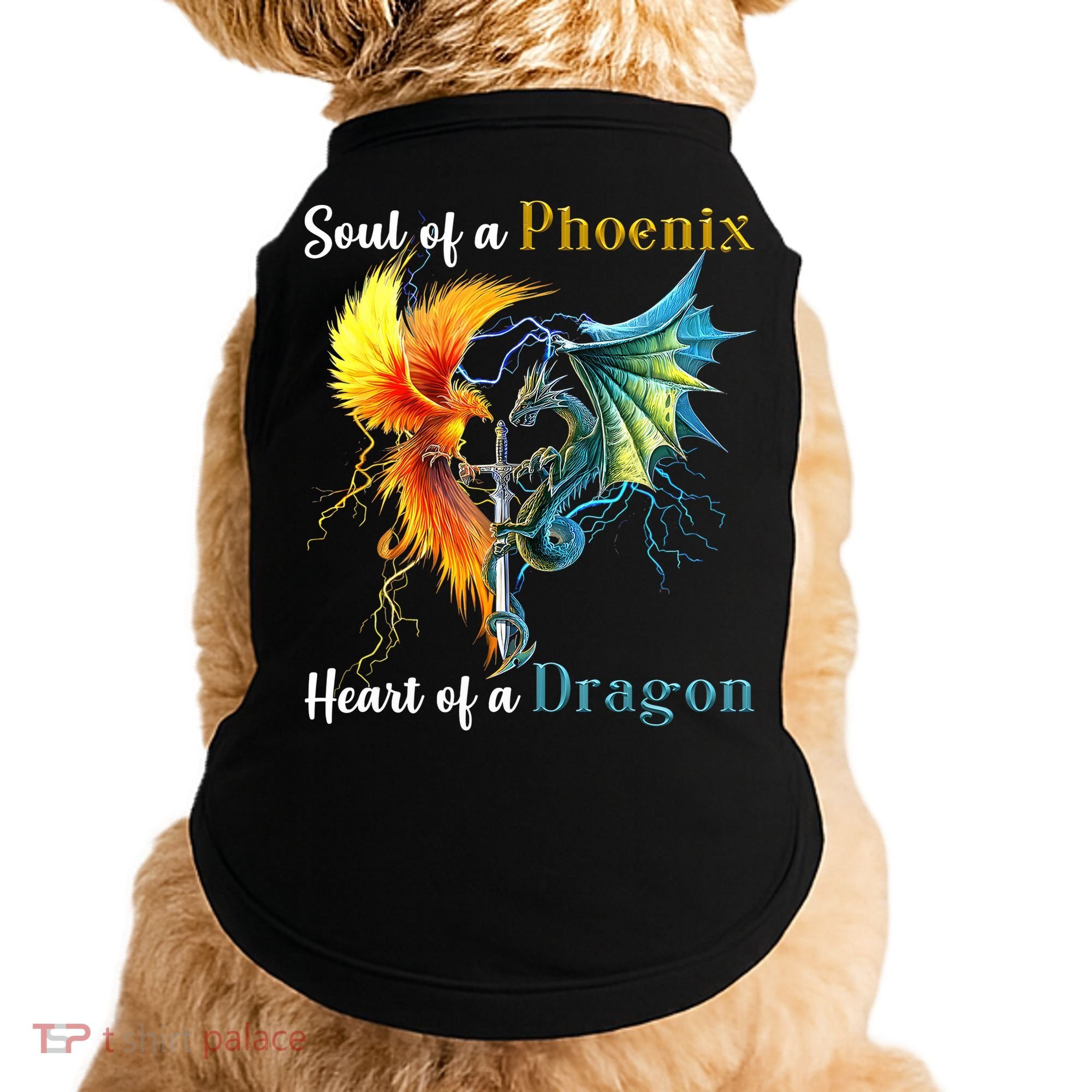 Soul Of A Phoenix Heart Of A Dragon Doggie Tank