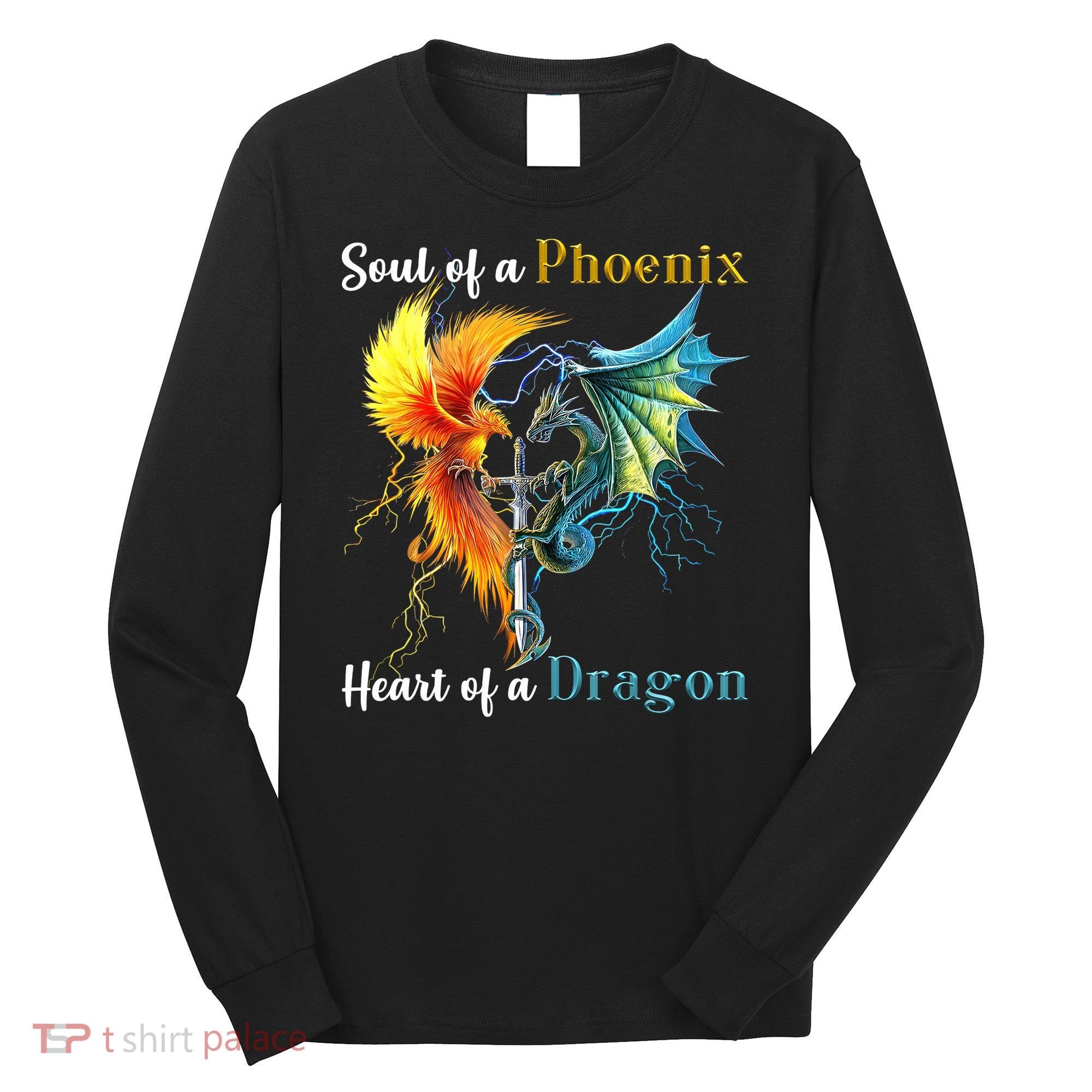 Soul Of A Phoenix Heart Of A Dragon Long Sleeve Shirt