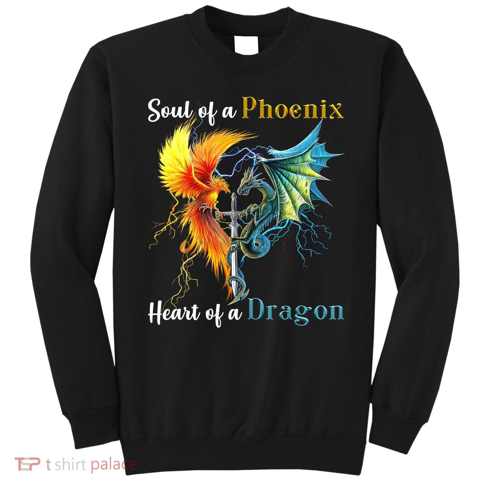 Soul Of A Phoenix Heart Of A Dragon Sweatshirt