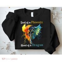 Soul Of A Phoenix Heart Of A Dragon Sweatshirt thumb 2