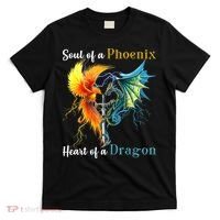 Soul Of A Phoenix Heart Of A Dragon T-Shirt thumb 0