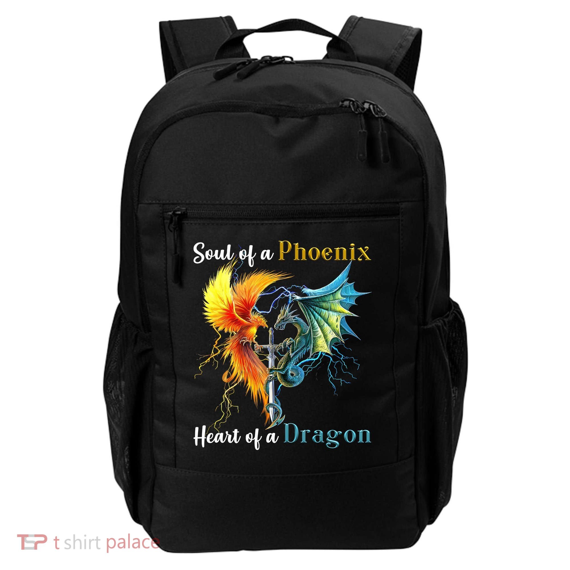 Soul Of A Phoenix Heart Of A Dragon Backpack