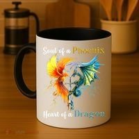 Soul Of A Phoenix Heart Of A Dragon Coffee Mug thumb 4