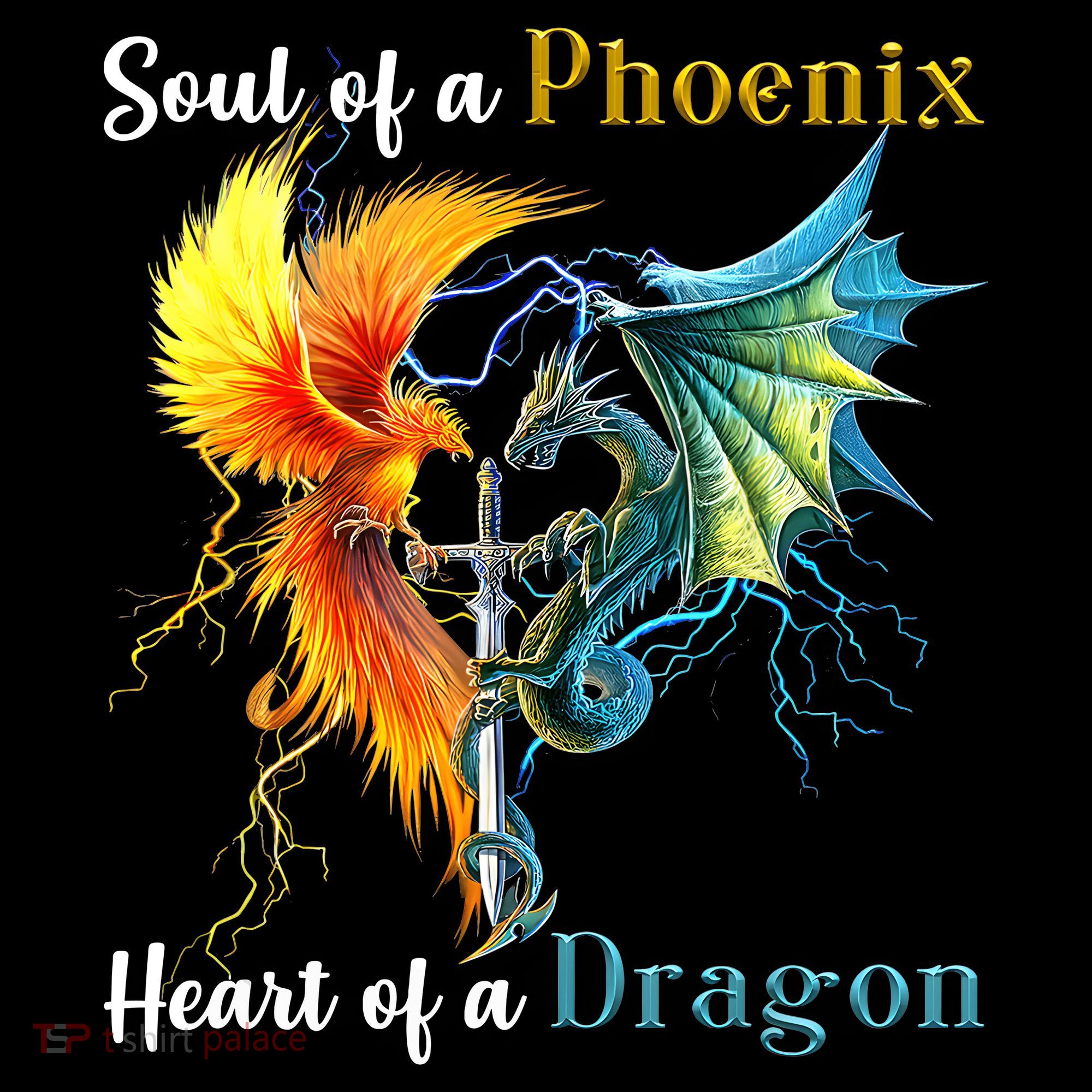 Soul Of A Phoenix Heart Of A Dragon Coffee Mug