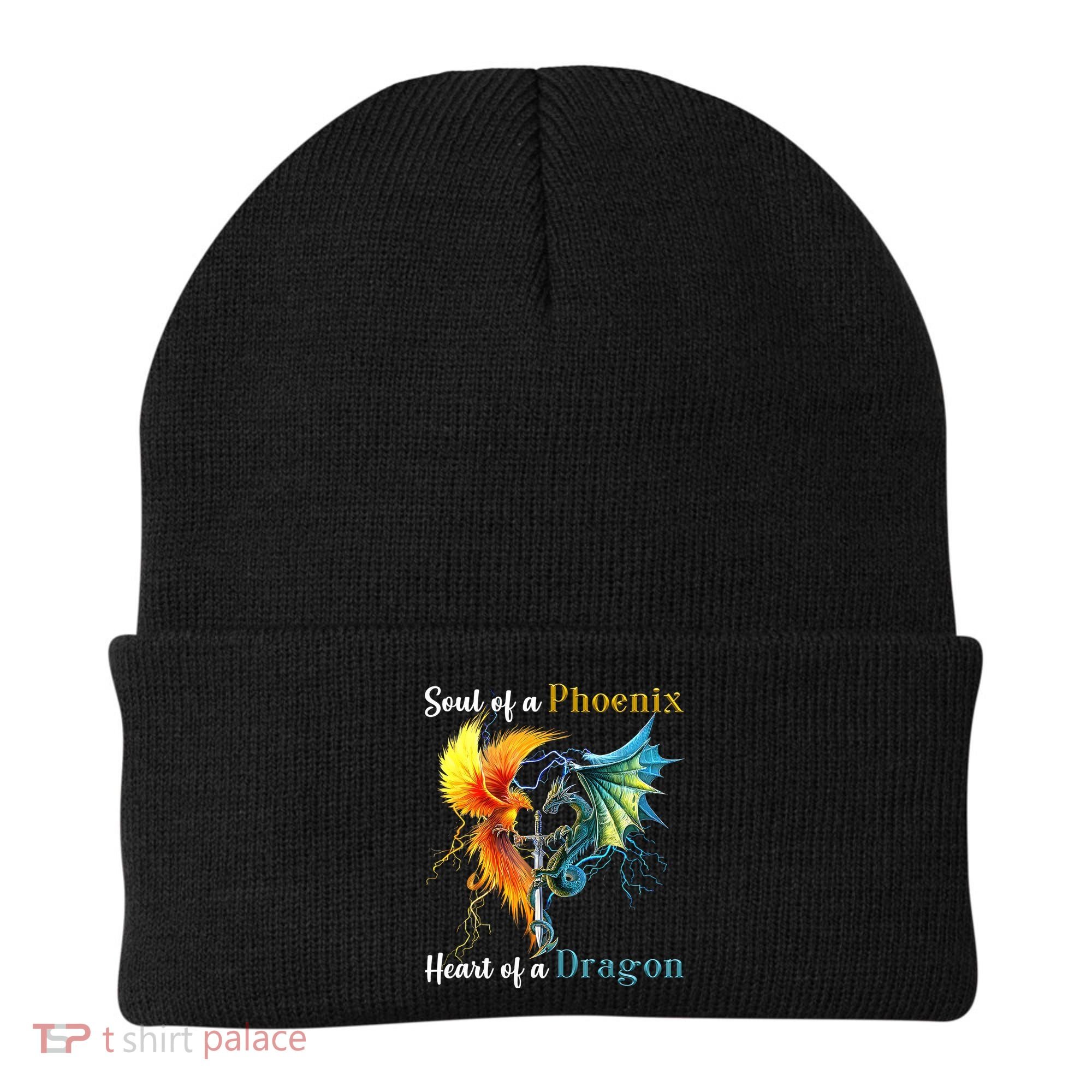 Soul Of A Phoenix Heart Of A Dragon Beanie