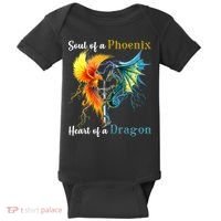 Soul Of A Phoenix Heart Of A Dragon Baby Bodysuit thumb 0