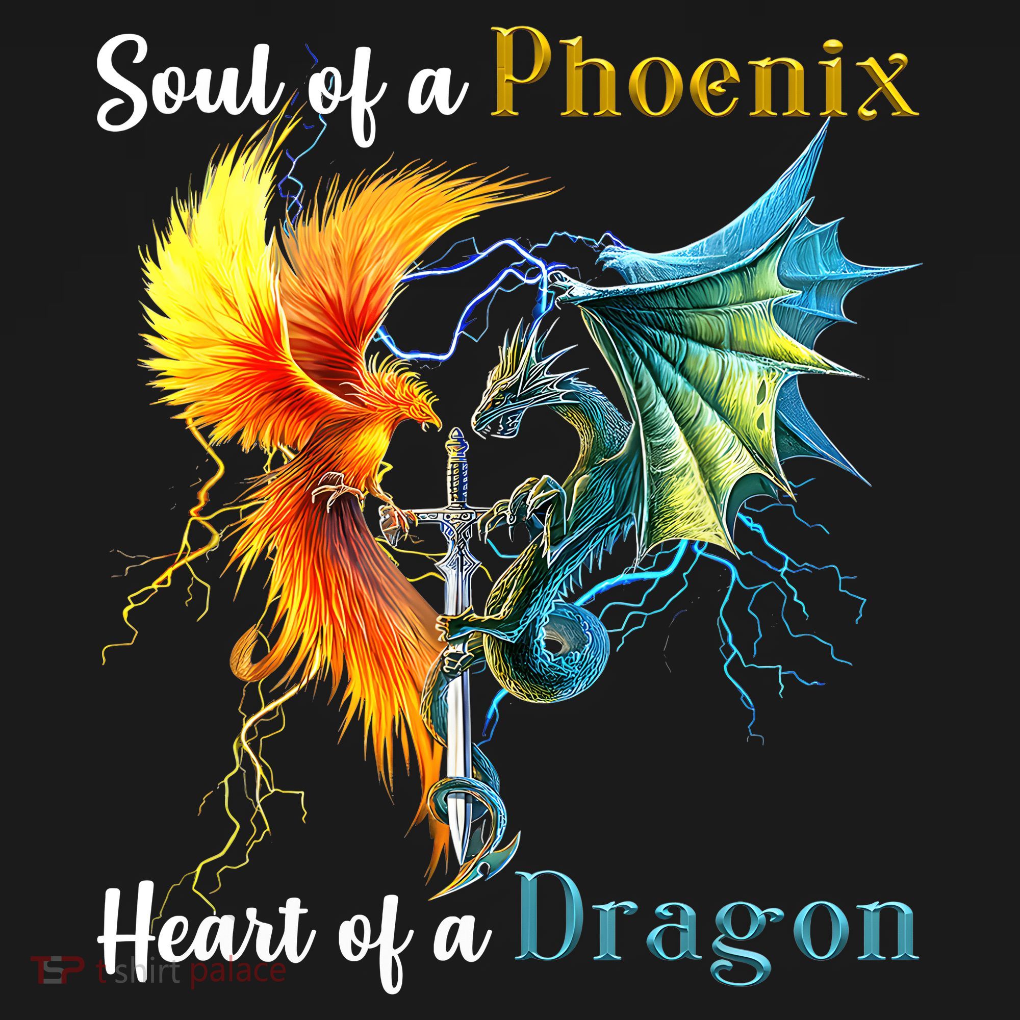 Soul Of A Phoenix Heart Of A Dragon Baby Bodysuit