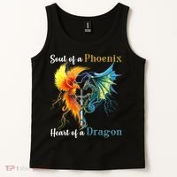 Soul Of A Phoenix Heart Of A Dragon Tank Top thumb 2