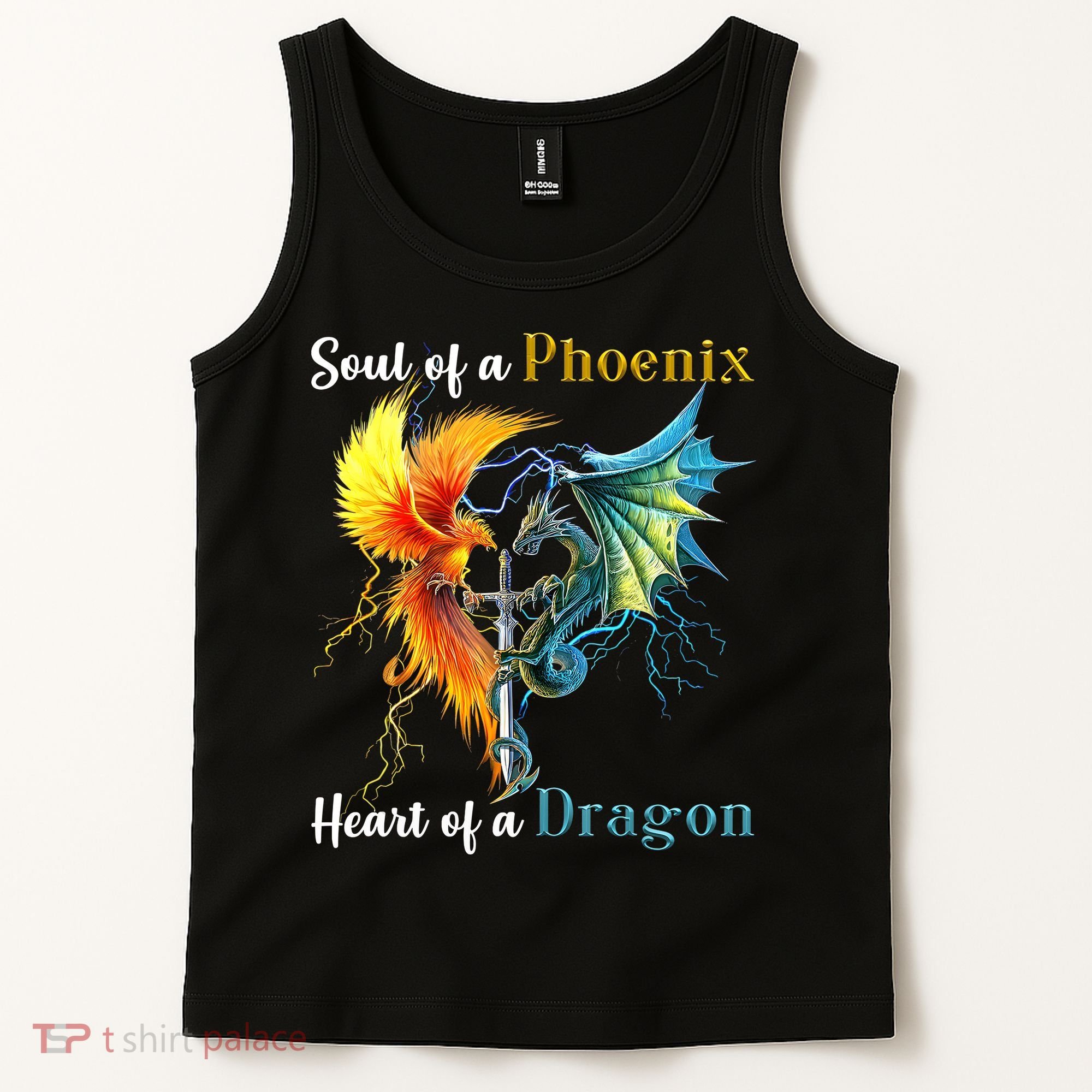 Soul Of A Phoenix Heart Of A Dragon Tank Top