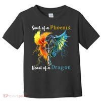 Soul Of A Phoenix Heart Of A Dragon Toddler T-Shirt thumb 0