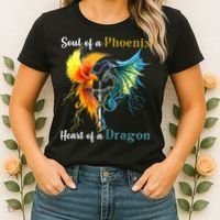 Soul Of A Phoenix Heart Of A Dragon Women's T-Shirt thumb 2