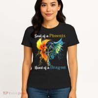 Soul Of A Phoenix Heart Of A Dragon Women's T-Shirt thumb 4
