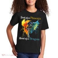 Soul Of A Phoenix Heart Of A Dragon Kids T-Shirt thumb 2