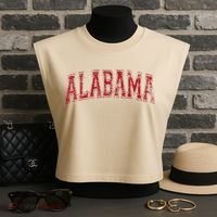 State Of Alabama Varsity Style Garment-Dyed Women's Muscle Tee thumb 3