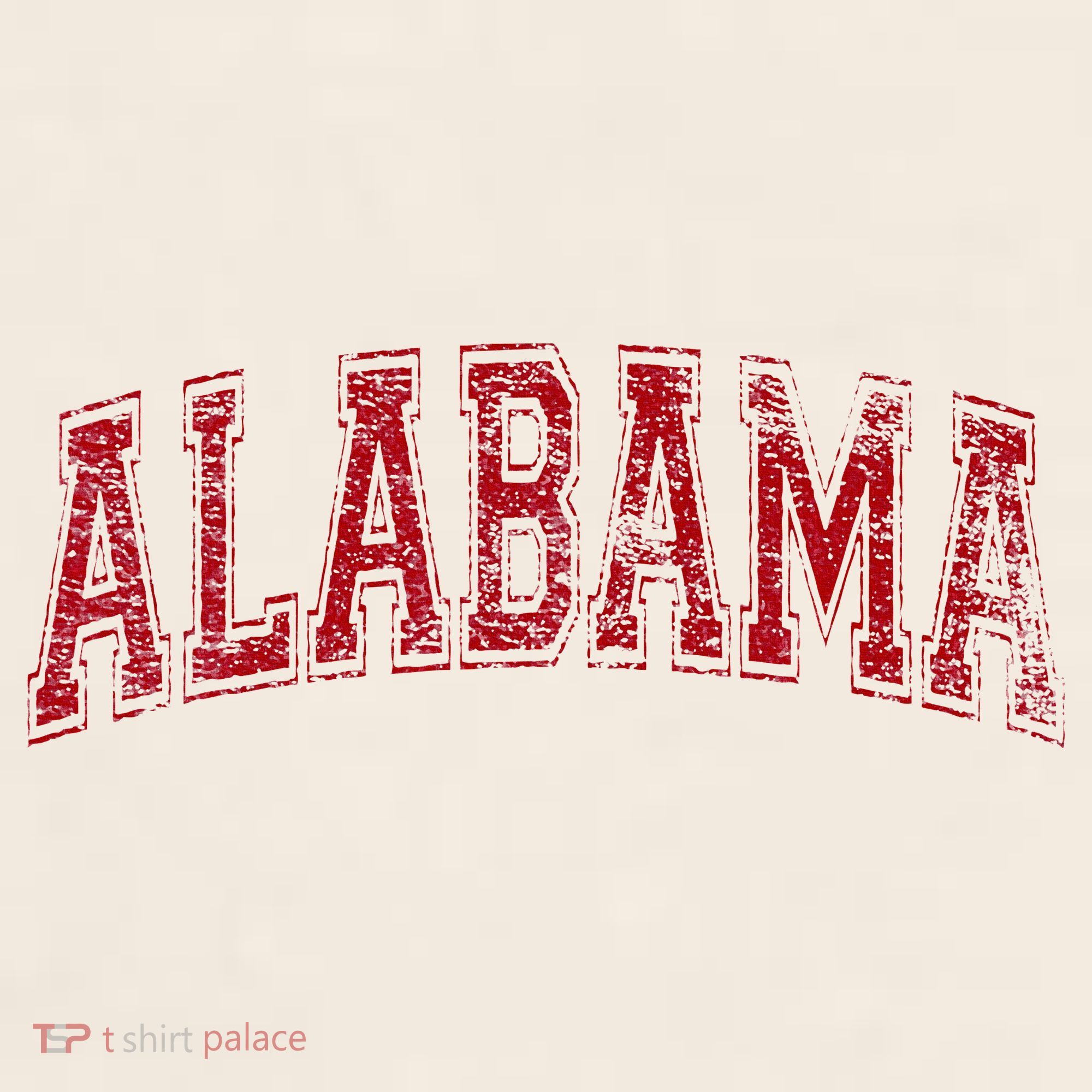 State Of Alabama Varsity Style Garment-Dyed Women's Muscle Tee