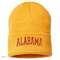 State Of Alabama Varsity Style Sustainable Knit Beanie thumb 0
