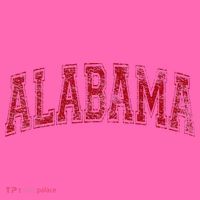 State Of Alabama Varsity Style Stripe Pom Pom Beanie thumb 2