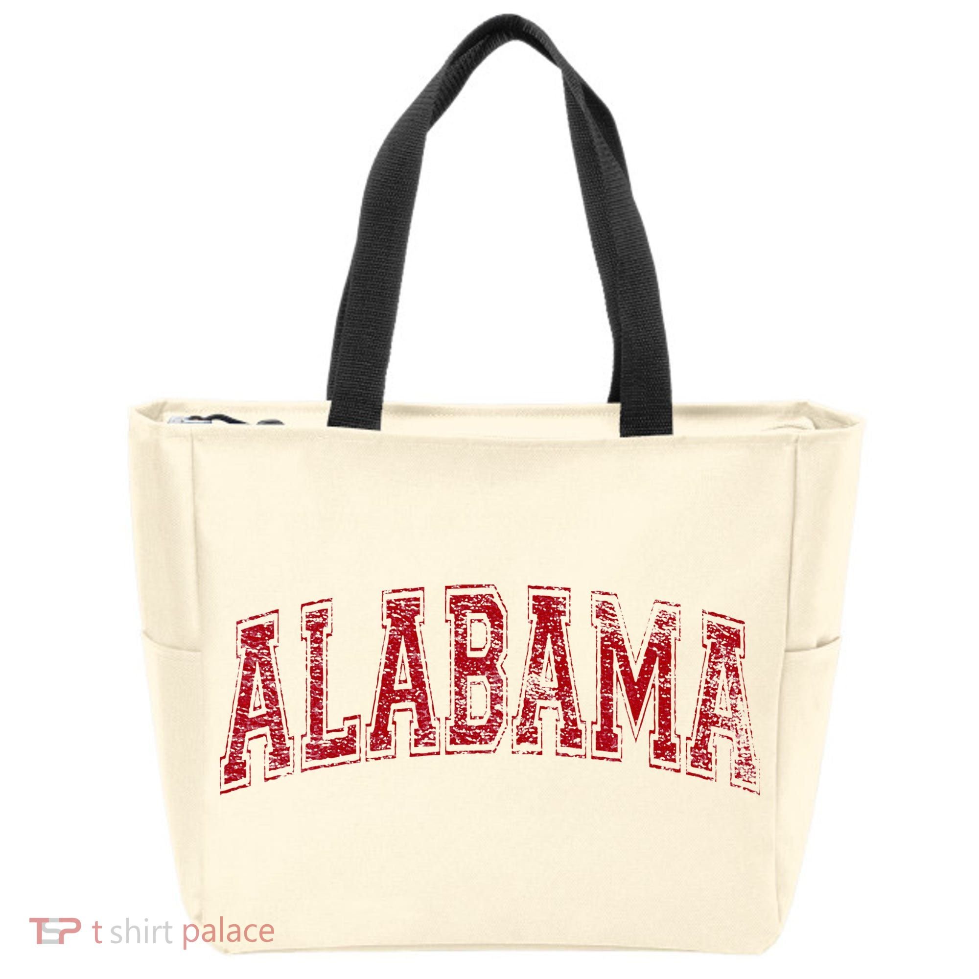 State Of Alabama Varsity Style Tote Bag
