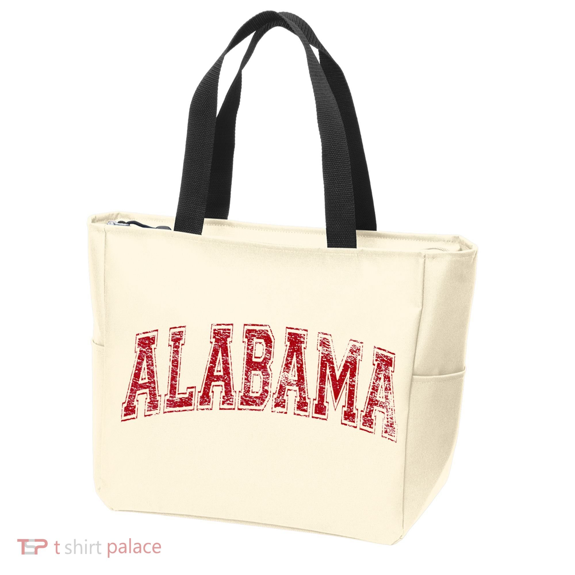 State Of Alabama Varsity Style Tote Bag