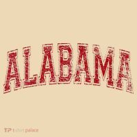 State Of Alabama Varsity Style Tote Bag thumb 4