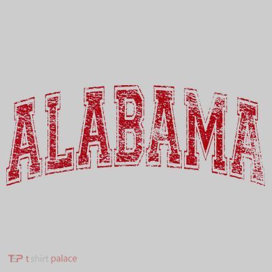 State Of Alabama Varsity Style Tie-Dye T-Shirt