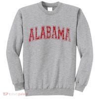State Of Alabama Varsity Style Tall Sweatshirt thumb 0