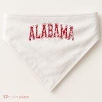 State Of Alabama Varsity Style USA-Made Doggie Bandana thumb 0