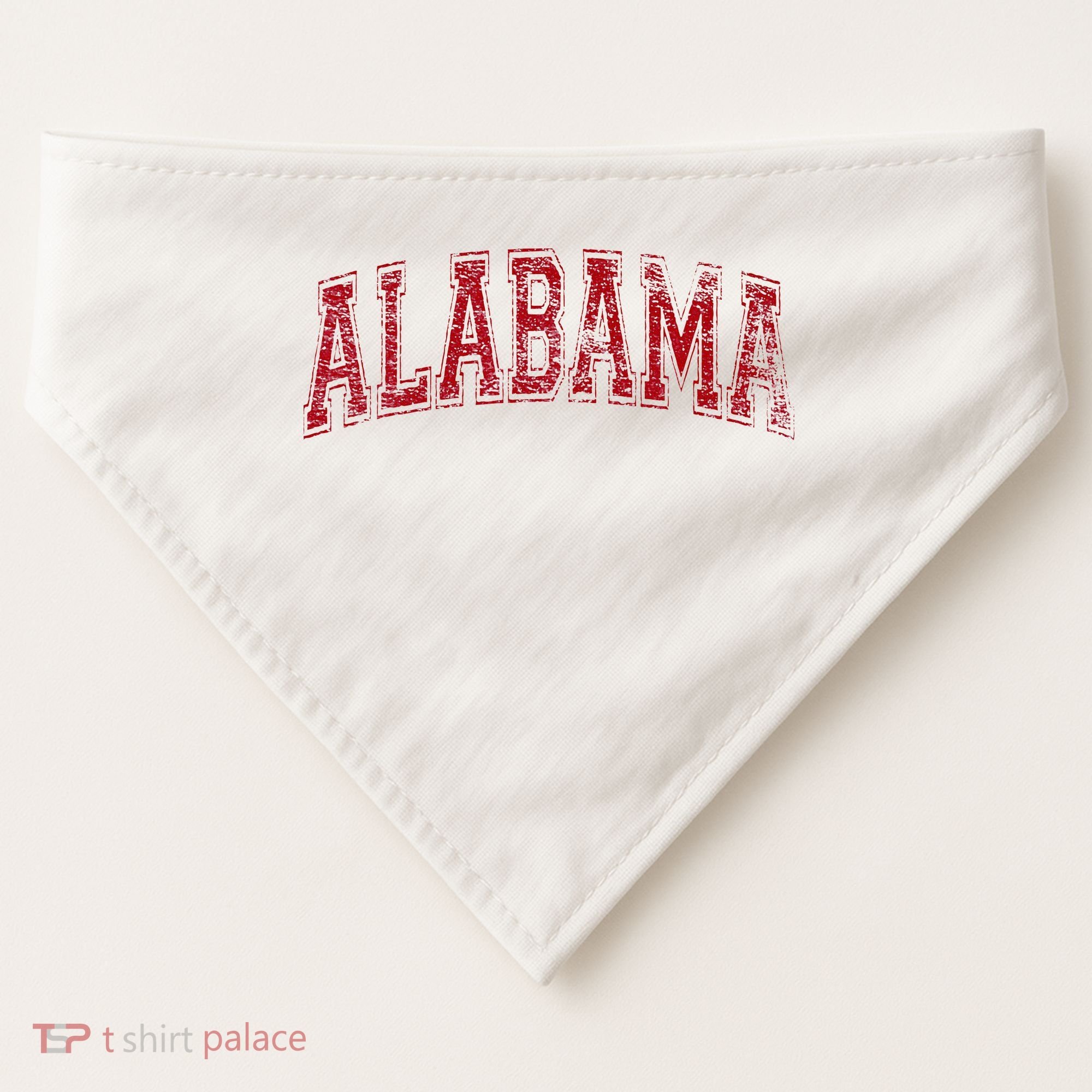 State Of Alabama Varsity Style USA-Made Doggie Bandana
