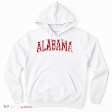 State Of Alabama Varsity Style Hoodie