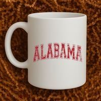 State Of Alabama Varsity Style Coffee Mug thumb 2