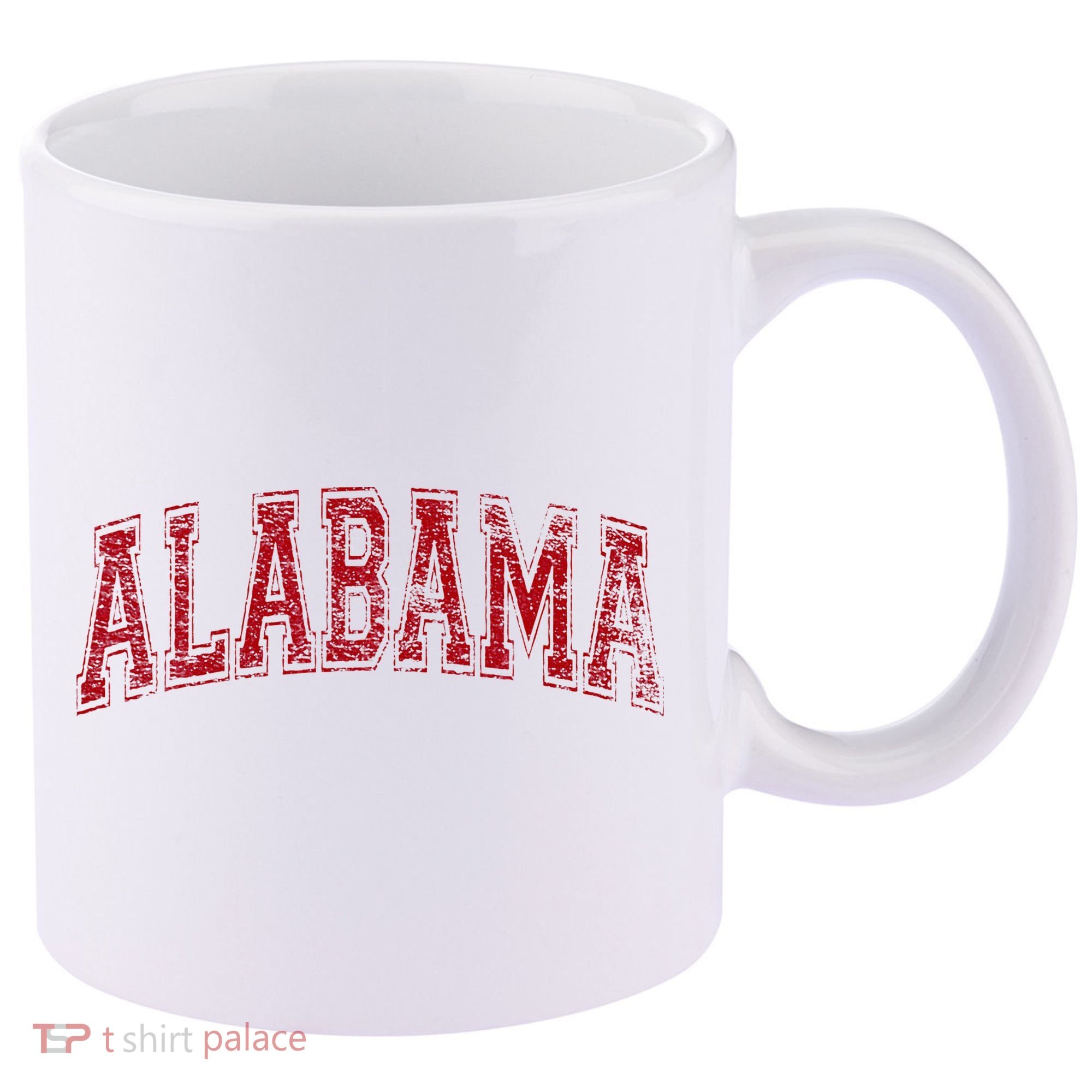 State Of Alabama Varsity Style 11oz C Handle Ceramic Mug