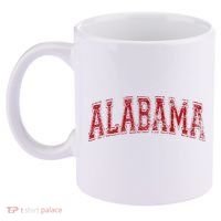 State Of Alabama Varsity Style 11oz C Handle Ceramic Mug thumb 2