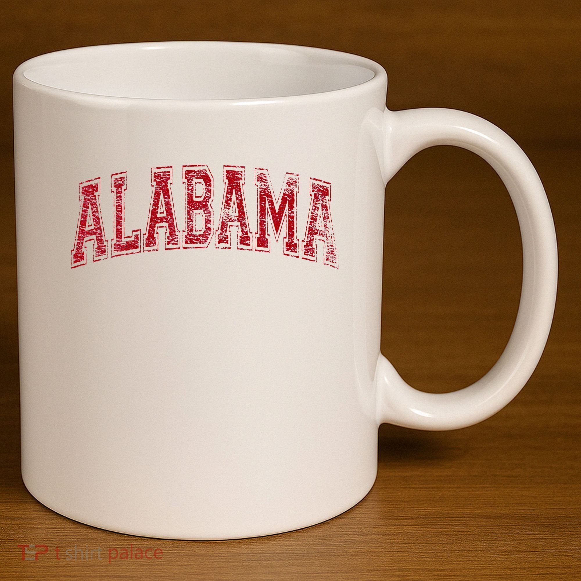 State Of Alabama Varsity Style 11oz C Handle Ceramic Mug