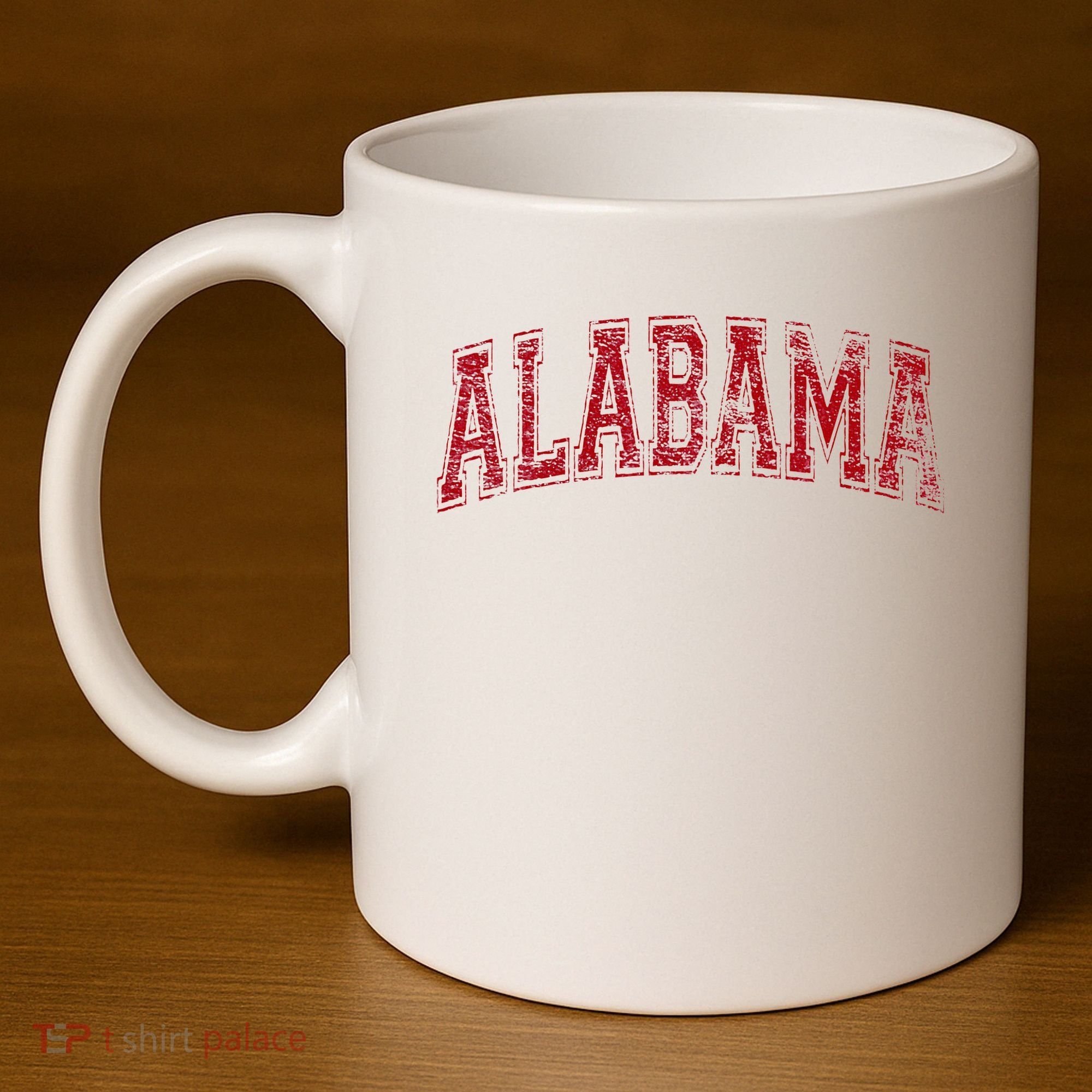State Of Alabama Varsity Style 11oz C Handle Ceramic Mug