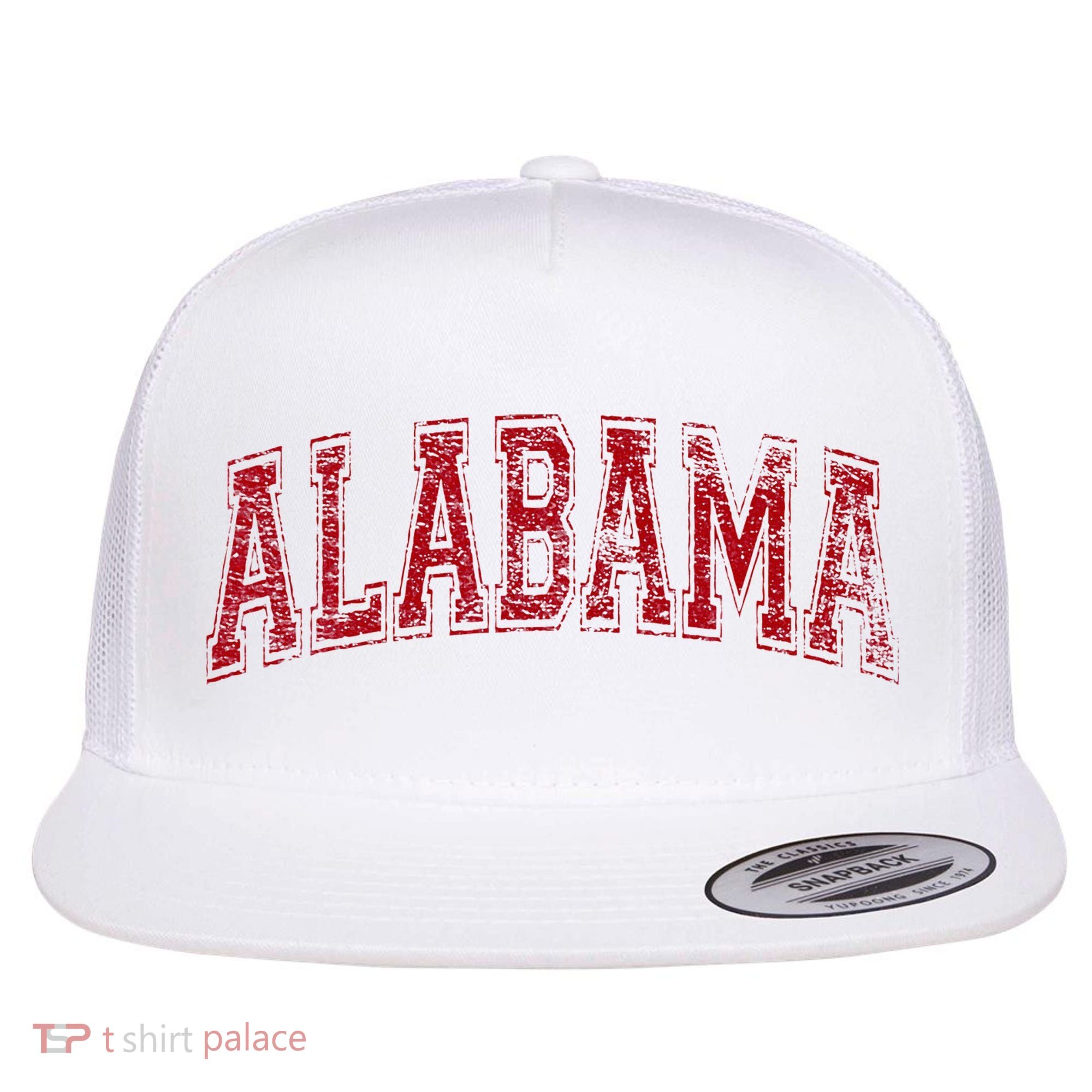 State Of Alabama Varsity Style Flat Bill Trucker Hat