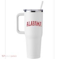 State Of Alabama Varsity Style 40oz Vacuum Insulated Stainless Steel Travel Tumbler thumb 2