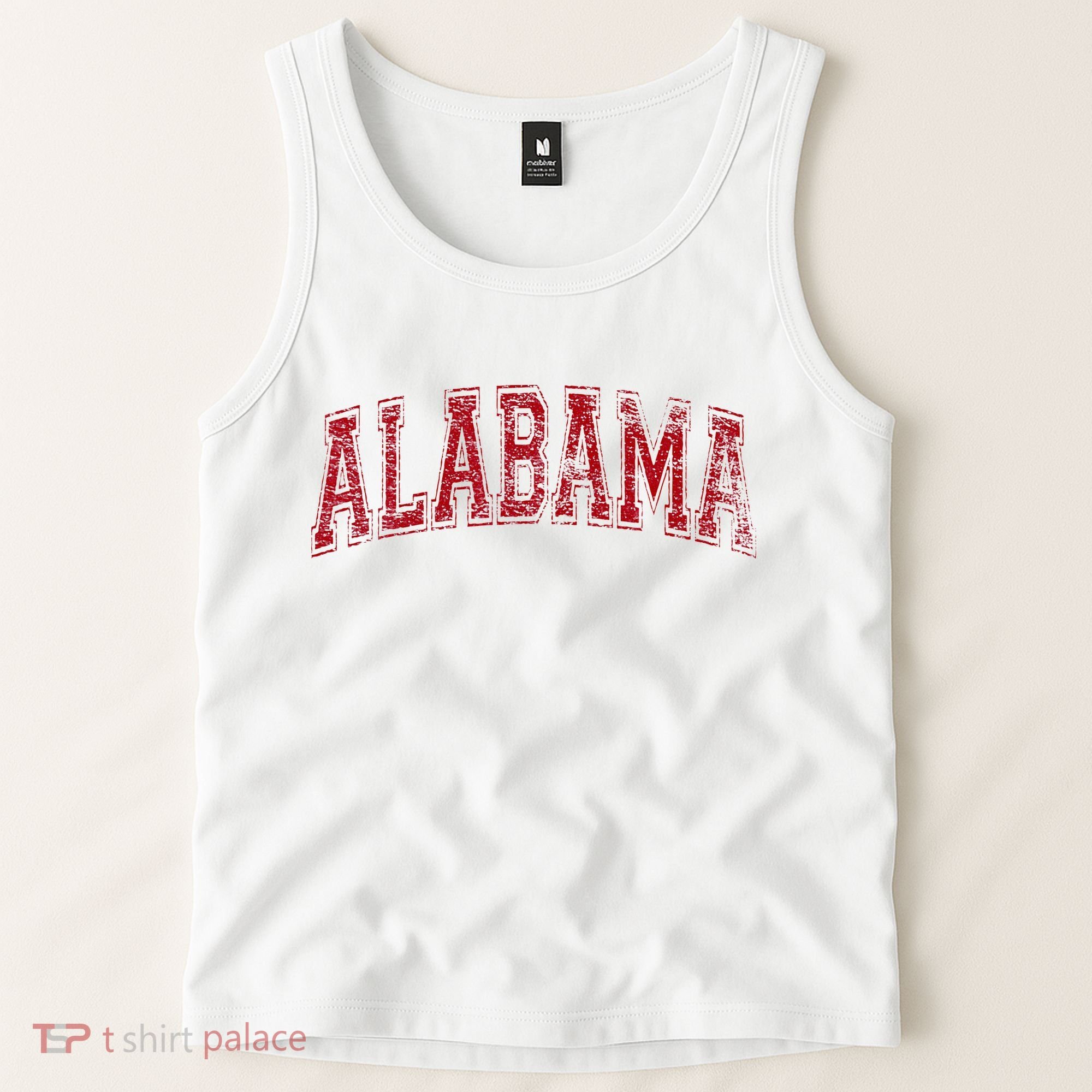 State Of Alabama Varsity Style Tank Top
