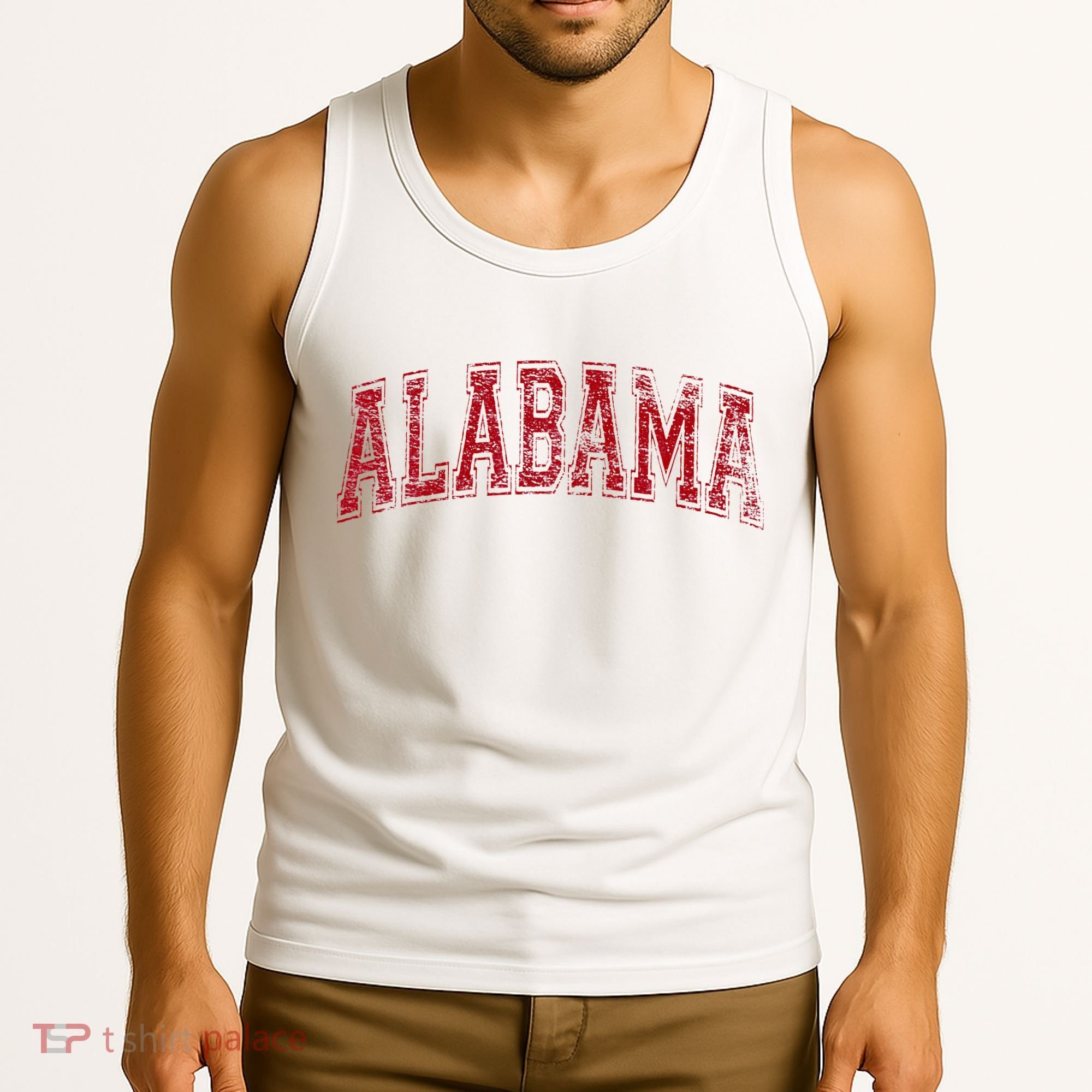 State Of Alabama Varsity Style Tank Top