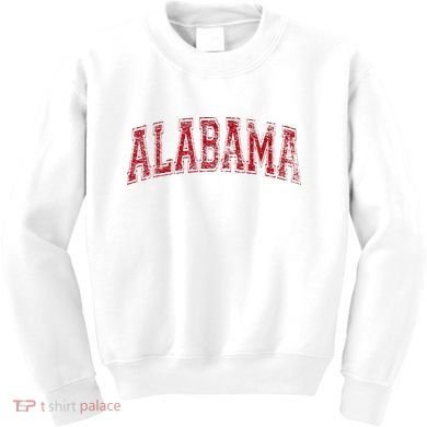 State Of Alabama Varsity Style Kids Sweatshirt