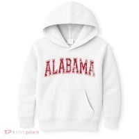 State Of Alabama Varsity Style Kids Hoodie thumb 0