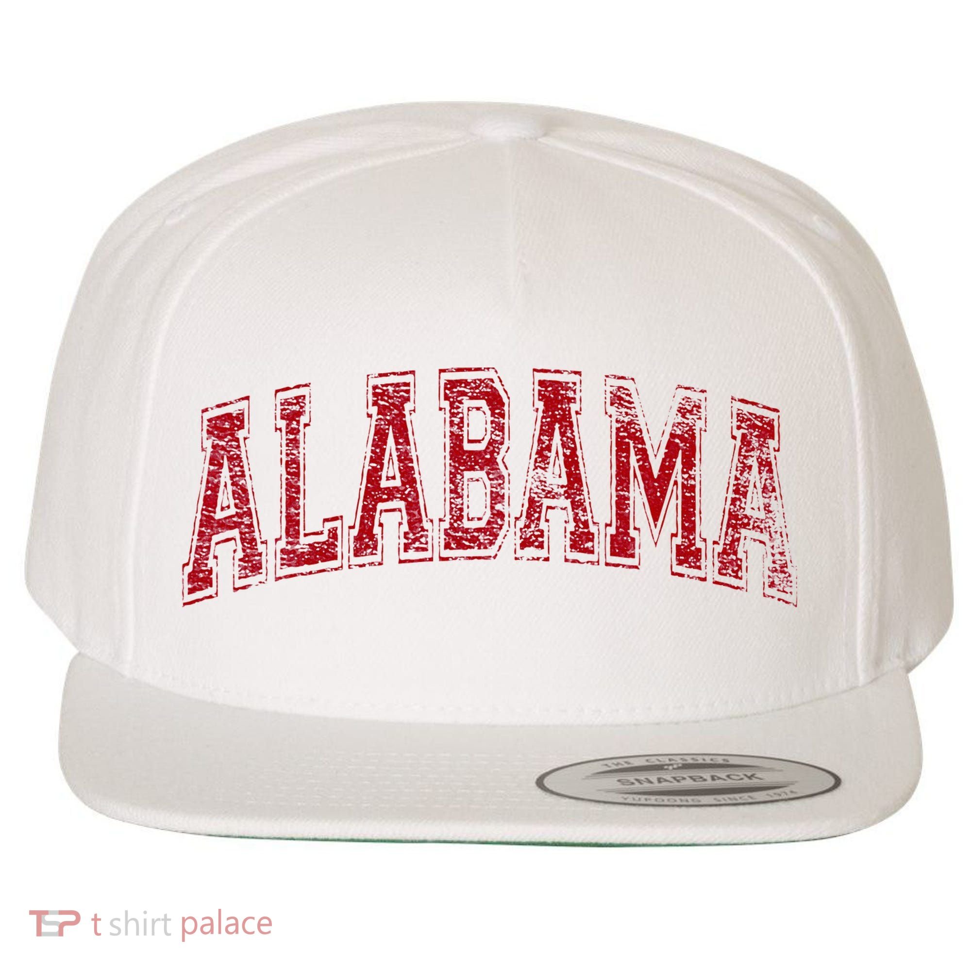 State Of Alabama Varsity Style Wool Snapback Cap