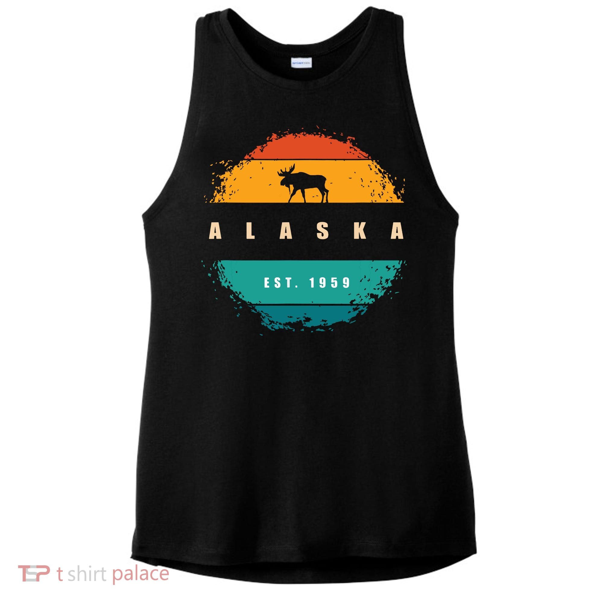 State Of Alaska Ladies PosiCharge Tri-Blend Wicking Tank